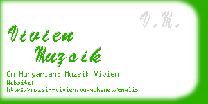 vivien muzsik business card